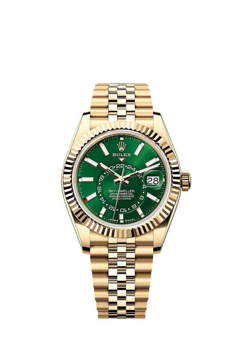 2025-new-release-rolex-sky-dweller-yellow-gold-42mm-bright-green-dial-ref-336938-4615590.jpg 2025 New Release Rolex Sky-Dweller Yellow Gold 42mm – Bright Green Dial (Ref. 336938) - Image 1
