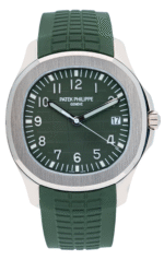 Patek Philippe Aquanaut - White Gold - Khaki Green Embossed Dial (Ref# 5168G-010) - Image 6
