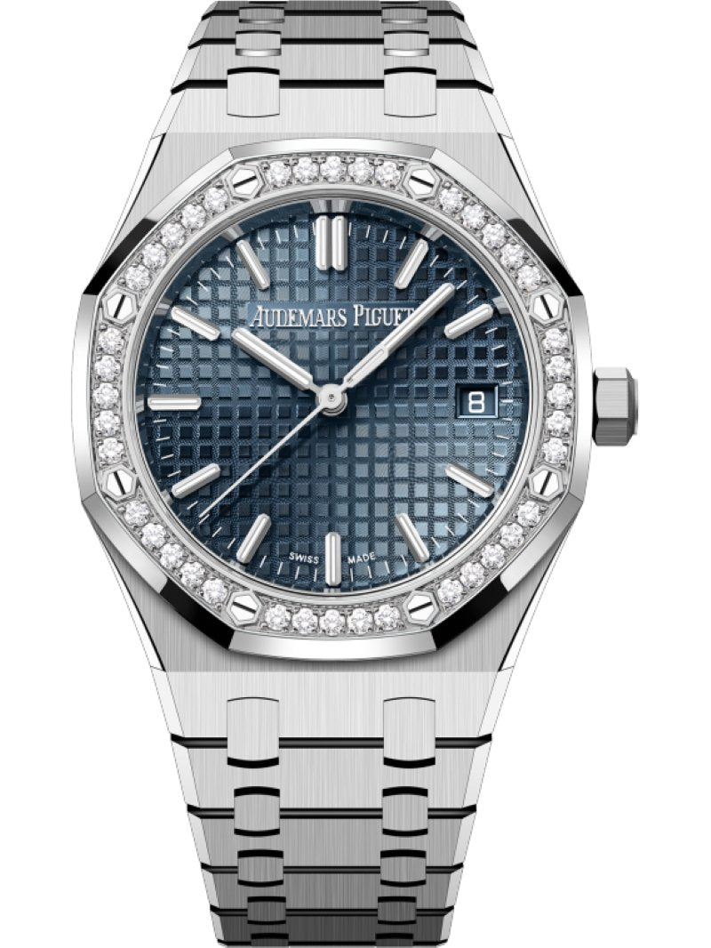 audemars-piguet-royal-oak-34mm-stainless-steel-diamond-bezel-blue-dial-77451stzz1361st04-769307.jpg Audemars Piguet Royal Oak 34mm Stainless Steel Diamond Bezel Blue Dial 77451ST.ZZ.1361ST.04 - Image 1