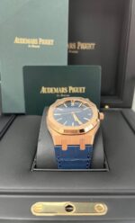 Audemars Piguet Royal Oak 41mm 18k Rose Gold Blue Dial Ref. 15510OR.OO.D315CR.02 - Image 5