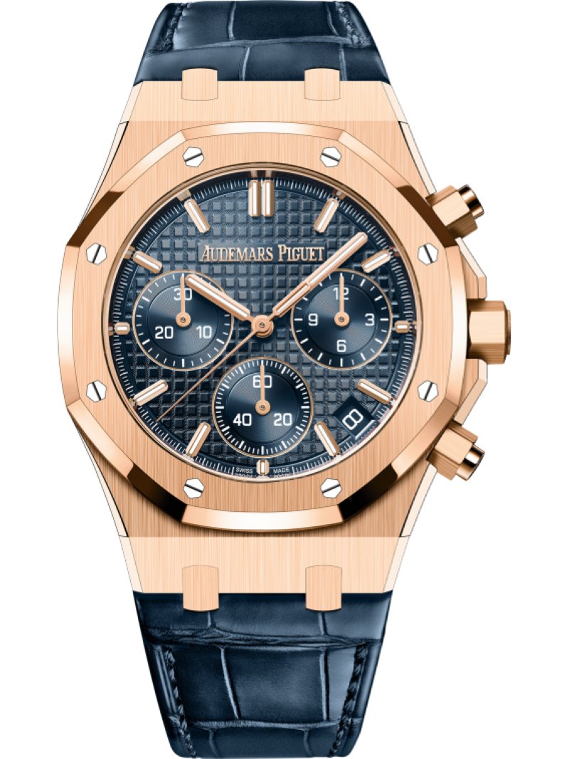 audemars-piguet-royal-oak-chronograph-41mm-18k-rose-gold-blue-dial-on-leather-26240orood315cr02-508620.jpg Audemars Piguet Royal Oak Chronograph 41mm 18k Rose Gold Blue Dial On Leather 26240OR.OO.D315CR.02 - Image 1