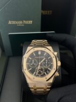 Audemars Piguet Royal Oak Chronograph SELFWINDING CHRONOGRAPH 50TH ANNIVERSARY Black Dial Rose Gold  26240OR.OO.1320OR.02 - Image 8