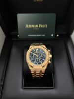 Audemars Piguet Royal Oak Chronograph Selfwinding Chronograph Blue Dial Rose gold 38mm Reference # 26715OR.OO.1356OR.01 - Image 3