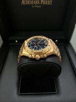 Audemars Piguet Royal Oak Chronograph Selfwinding Chronograph Blue Dial Rose gold 38mm Reference # 26715OR.OO.1356OR.01 - Image 5