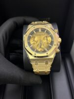 Audemars Piguet Royal Oak Chronograph Yellow Gold Smoked Champagne dial 26240BA.OO.1320BA.02 - Image 11