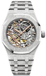 Audemars Piguet ROYAL OAK DOUBLE BALANCE WHEEL OPENWORKED Frosted Skeleton 37mm (Ref # 15466BC.GG.1259BC.01)
