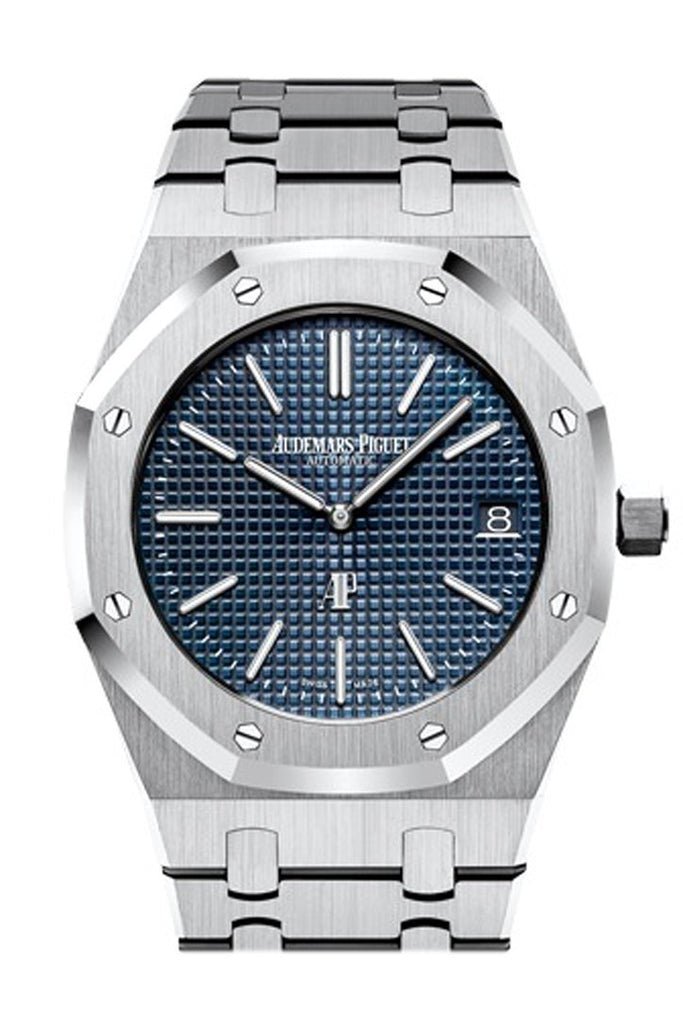 audemars-piguet-royal-oak-jumbo-39mm-stainless-steel-jumbo-ultra-thin-blue-dial-15202stoo1240st01-137412.jpg Audemars Piguet Royal Oak Jumbo 39mm Stainless Steel Jumbo Ultra-Thin Blue Dial 15202ST.OO.1240ST.01 - Image 1