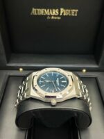 Audemars Piguet Royal Oak Jumbo 39mm Stainless Steel Jumbo Ultra-Thin Blue Dial 15202ST.OO.1240ST.01 - Image 6