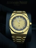 Audemars Piguet Royal Oak Jumbo Extra Thin 50th Anniversary "Smoked Gold" 2022 16202BA.OO.1240BA.01 - Image 6