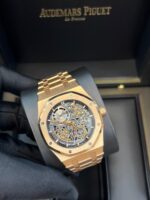 Audemars Piguet Royal Oak Openworked "Jumbo" Extra-Thin Squelette Rose Gold "50th Anniversary" Reference # 16204OR.OO.1240OR.01 - Image 10