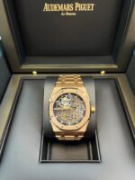 Audemars Piguet Royal Oak Openworked "Jumbo" Extra-Thin Squelette Rose Gold "50th Anniversary" Reference # 16204OR.OO.1240OR.01 - Image 2