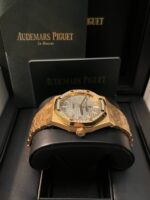Audemars Piguet Royal Oak Lady 37mm Rose Gold Diamond Bezel Grey Dial 15451OR.ZZ.1256OR.02 - Image 4