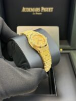 Audemars Piguet Royal Oak Mini Frosted Yellow Gold Quartz 67630BA.GG.1312BA.01 - Image 11