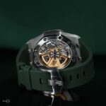 Audemars Piguet Royal Oak Offshore Selfwinding Chronograph / Stainless Steel/ Green Strap/ Green Dial / White Sub-Dials/ Green Ceramic Bezel (Ref#26405CE.OO.A056CA.01) - Image 3