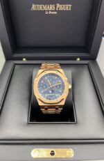 Audemars Piguet Royal Oak Perpetual Calendar/ 18k Rose Gold/ Blue Dial/ Blue Sub-Dials (Ref#26574OR.OO.1220OR.02) - Image 2