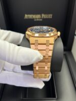 Audemars Piguet Royal Oak Perpetual Calendar/ 18k Rose Gold/ Blue Dial/ Blue Sub-Dials (Ref#26574OR.OO.1220OR.02) - Image 9
