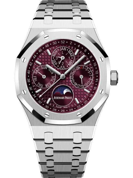 audemars-piguet-royal-oak-perpetual-calendar-special-edition-41mm-royal-oak-burgundy-dial-26574bcoo1220bc01-411492.jpg Audemars Piguet Royal Oak Perpetual Calendar SPECIAL EDITION 41mm Royal Oak Burgundy Dial 26574BC.OO.1220BC.01 - Image 1