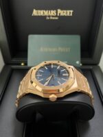 Audemars Piguet Royal Oak Selfwinding 2023 Release ROYAL OAK SELFWINDING Rose Gold Blue Dial 41mm 15510OR.OO.1320OR.03 - Image 4