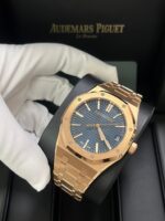 Audemars Piguet Royal Oak Selfwinding 2023 Release ROYAL OAK SELFWINDING Rose Gold Blue Dial 41mm 15510OR.OO.1320OR.03 - Image 9