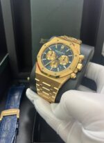 Audemars Piguet Royal Oak Selfwinding Chronograph/ 18k Rose Gold/ Blue Dial/ Pink Sub-Dials (26331OR.OO.D315CR.01) - Image 8