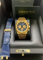 Audemars Piguet Royal Oak Selfwinding Chronograph/ 18k Rose Gold/ Blue Dial/ Pink Sub-Dials (26331OR.OO.D315CR.01) - Image 2