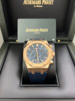 Audemars Piguet ROYAL OAK SELFWINDING CHRONOGRAPH “50TH ANNIVERSARY” BLUE STRAP BLUE DIAL (Ref # 26240OR.OO.D315CR.01) - Image 2