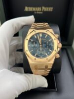 Audemars Piguet ROYAL OAK SELFWINDING CHRONOGRAPH “50TH ANNIVERSARY” Rose Gold Blue Dial REF#26240OR.OO.1320OR.01 - Image 8