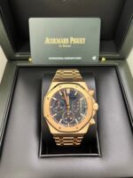 Audemars Piguet ROYAL OAK SELFWINDING CHRONOGRAPH “50TH ANNIVERSARY” Rose Gold Blue Dial REF#26240OR.OO.1320OR.01 - Image 3