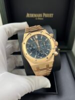 Audemars Piguet ROYAL OAK SELFWINDING CHRONOGRAPH “50TH ANNIVERSARY” Rose Gold Blue Dial REF#26240OR.OO.1320OR.01 - Image 9
