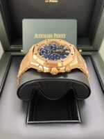 Audemars Piguet ROYAL OAK SELFWINDING CHRONOGRAPH “50TH ANNIVERSARY” Rose Gold Blue Dial REF#26240OR.OO.1320OR.01 - Image 4