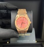 Audemars Piguet Royal Oak Selfwinding Rose Gold Pink Dial 34mm Royal Oak Selfwinding Ref. 77450OR.OO.1361OR.01 - Image 12