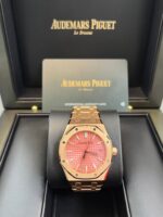 Audemars Piguet Royal Oak Selfwinding Rose Gold Pink Dial 34mm Royal Oak Selfwinding Ref. 77450OR.OO.1361OR.01 - Image 3
