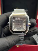 Cartier Santos De Large Automatic Grey Dial Men's Watch Santos WSSA0037 - Image 7