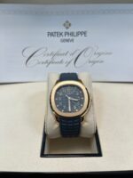 Patek Philippe Aquanaut 18K Rose Gold Opaline-blue Dial 38.8 mm 5269R-001 - Image 3