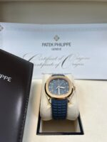 Patek Philippe Aquanaut 18K Rose Gold Opaline-blue Dial 38.8 mm 5269R-001 - Image 2