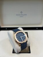 Patek Philippe Aquanaut 18K Rose Gold Opaline-blue Dial 38.8 mm 5269R-001 - Image 7