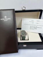 Patek Philippe Aquanaut - White Gold - Khaki Green Embossed Dial (Ref# 5168G-010) - Image 2