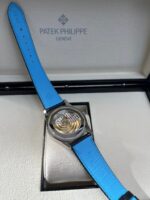 Patek Philippe Calatrava 40mm Blue Date Sweep Seconds (Ref# 6007G-011) - Image 12