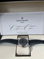 Patek Philippe Calatrava 40mm Blue Date Sweep Seconds (Ref# 6007G-011) - Image 2
