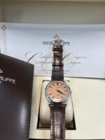 Patek Philippe Calatrava New 2025 Release 6196P Calatrava Salmon Dial Platinum - Image 2
