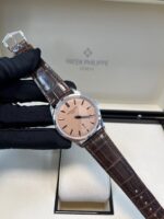 Patek Philippe Calatrava New 2025 Release 6196P Calatrava Salmon Dial Platinum - Image 8