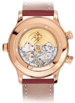 Patek Philippe Calatrava Pilot Travel Time Rose Gold/ Brown Sunburst Dial (Ref#5524R-001) - Image 2
