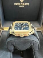 Patek Philippe Cubitus Platinum Case Sunburst Blue Dial 5822P-001 - Image 10