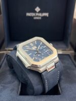 Patek Philippe Cubitus Platinum Case Sunburst Blue Dial 5822P-001 - Image 6