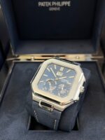 Patek Philippe Cubitus Platinum Case Sunburst Blue Dial 5822P-001 - Image 8