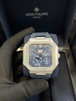 Patek Philippe Cubitus Platinum Case Sunburst Blue Dial 5822P-001 - Image 3