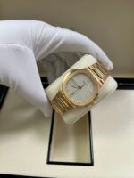 Patek Philippe Ladies Rose Gold Nautilus White Silver Opaline Dial 7118/1R-001 - Image 10