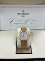 Patek Philippe Ladies Rose Gold Nautilus White Silver Opaline Dial 7118/1R-001 - Image 6