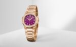 Patek Philippe Nautilus 32mm Diamond Bezel Rose Gold Purple Wave Dial 7010/1R-013 - Image 9