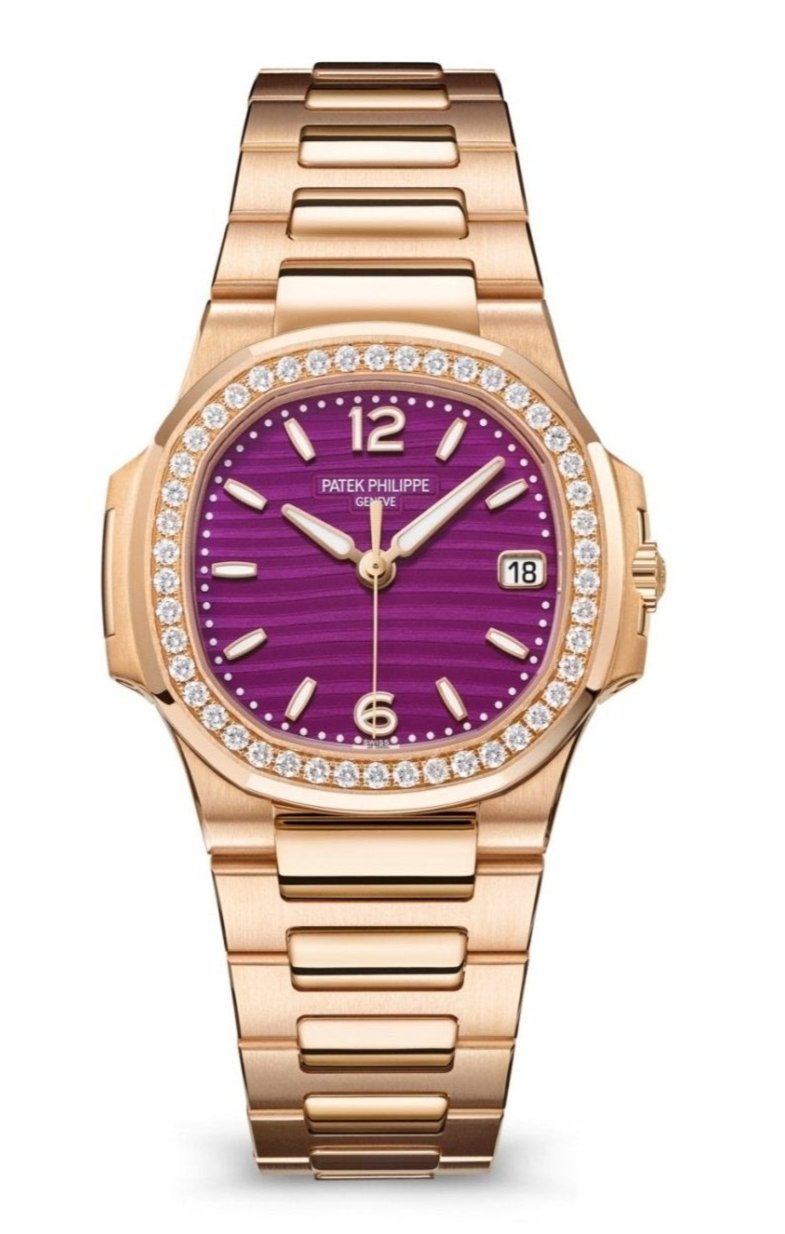 patek-philippe-nautilus-32mm-diamond-bezel-rose-gold-purple-wave-dial-70101r-013-806883.jpg Patek Philippe Nautilus 32mm Diamond Bezel Rose Gold Purple Wave Dial 7010/1R-013 - Image 1